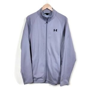 Under Armour Lightweight Full Zip Jacket Gray Men Size L Training Athletic